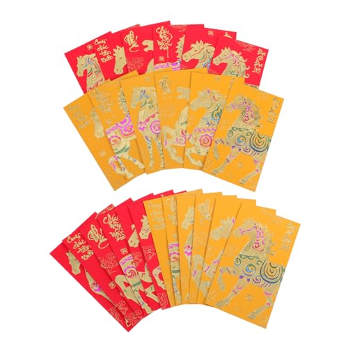 Operitacx 48 Stück Teiliges Chinesische Neujahrsumschläge Jahr Des Pferdes Vietnamesische Hong Bao Rote Glücksgeldumschläge aus Papier für Frühlingsfest Geburtstage Tet Feierlichkeiten Operitacx 48 Stück Teiliges Chinesische Neujahrsumschläge Jahr Des Pferdes Vietnamesische Hong Bao Rote Glücksgeldumschläge aus Papier für Frühlingsfest Geburtstage Tet Feierlichkeiten von Operitacx
