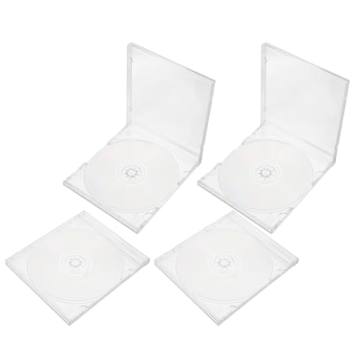 Operitacx 4Er-Set Transparente Cd Hüllen Robustem Kunststoff mit Stabiler Abdeckung für Musikaufnahmen Datenarchivierung und Diy Projekte Operitacx 4Er-Set Transparente Cd Hüllen Robustem Kunststoff mit Stabiler Abdeckung für Musikaufnahmen Datenarchivierung und Diy Projekte von Operitacx