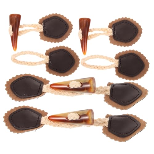Operitacx 4Paare Vintage Mantel Knöpfe für Damenbekleidung Kippknöpfe für Pullover und Lederaccessoires für DIY Projekte und Verschluss für Mäntel Operitacx 4Paare Vintage Mantel Knöpfe für Damenbekleidung Kippknöpfe für Pullover und Lederaccessoires für DIY Projekte und Verschluss für Mäntel von Operitacx