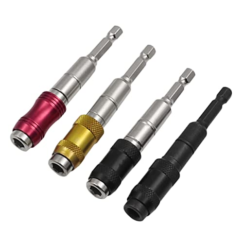 Operitacx 4Stücke Teiliges Magnetischer Schwenk Bithalter Für Sechskantschrauber Flexible Verlängerungsstange Für Enge Ecken Und Präzise Arbeiten Robustem Gefertigt von Operitacx