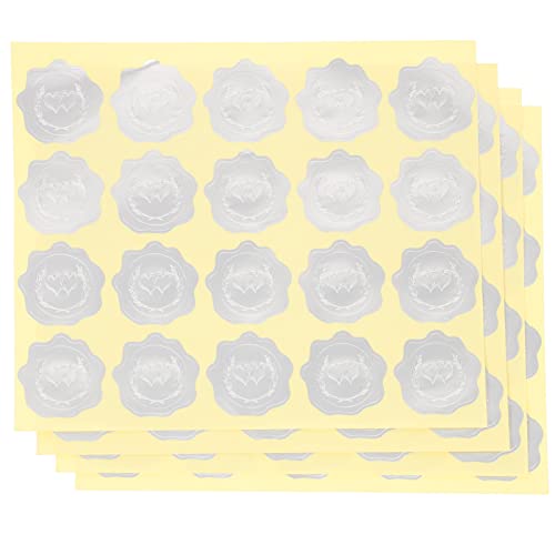 Operitacx 5blätter Dekorative Siegelaufkleber Selbstklebende Etiketten Für Hochzeit Hochwertige Haftende Sticker Für Verpackungen Und Briefumschläge Einzigartiges Design Für Besondere von Operitacx