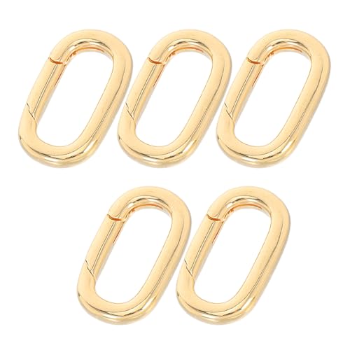 Operitacx 5 Ovale Halskettenverschlüsse Karabinerverschluss Für Armbänder Verbinderverschlüsse Für Kleine Armbänder Karabinerverschluss DIY Schmuckherstellung Operitacx 5 Ovale Halskettenverschlüsse Karabinerverschluss Für Armbänder Verbinderverschlüsse Für Kleine Armbänder Karabinerverschluss DIY Schmuckherstellung von Operitacx