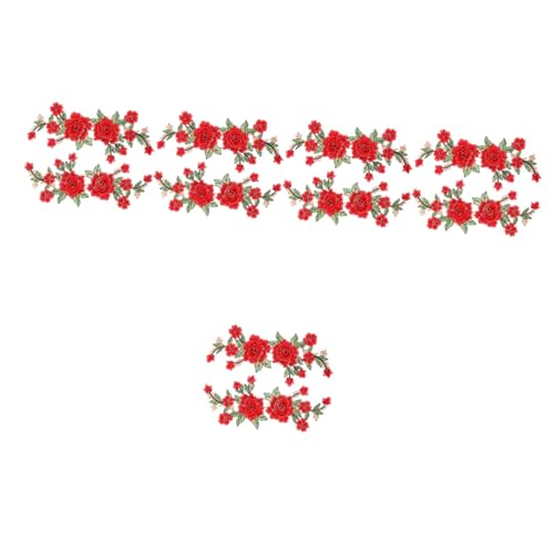 Operitacx 5 Paare Dekorative Blumen Patches für Kleidung Handgefertigte Applikationen Rot zum Aufbügeln oder Aufnähen für Diy Projekte und Kreative Verzierungen Operitacx 5 Paare Dekorative Blumen Patches für Kleidung Handgefertigte Applikationen Rot zum Aufbügeln oder Aufnähen für Diy Projekte und Kreative Verzierungen von Operitacx