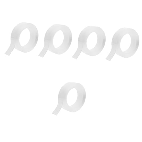 Operitacx 5 Rollen Doppelseitiges Nano Klebeband Transparent Stark Haftend Spurlos Abnehmbar für Dekorationen Fotos und Mehr Hochwertiges Wasserdichtes Klebeband für Vielseitige Anwendungen von Operitacx