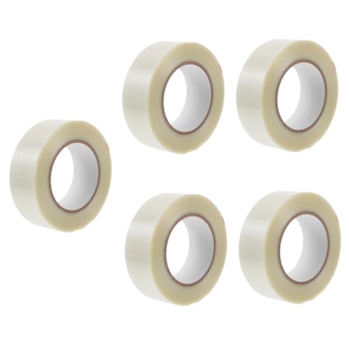Operitacx 5 Rollen Hochbelastbares Fiberglasband Transparentes Reparatur und Verpackungsklebeband Hochtemperaturbeständig Vielseitig Einsetzbar für Büro und Industrie von Operitacx