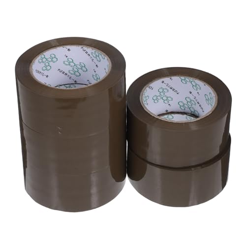 Operitacx 5 Rollen Verpackungsband Yards Klebeband für Versand und Lagerung für Büro und Zuhause Braun von Operitacx