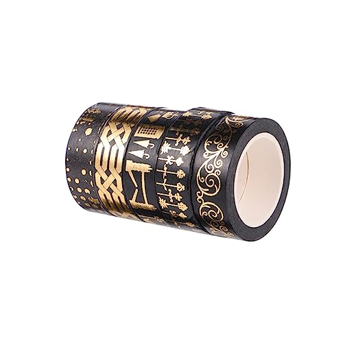 Operitacx 5 Rollen Washi Tape Dekoratives Klebeband für Diy Fotoalben Scrapbooking und Kreative Bastelprojekte Leicht Abziehbar und Rückstandsfrei für Planer und Dekoration von Operitacx