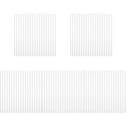 Operitacx 5 Sätze Chenille Stäbe Biegsame Diy Bastelmaterialien Für Kreative Projekte Flexible Pfeifenreiniger Weiß Für Handarbeiten Und Dekorationen 300 Stück * 5 von Operitacx