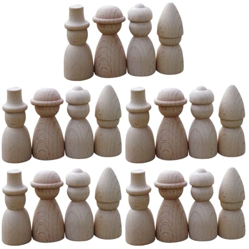 Operitacx 5 Sätze DIY Puppe Blank Peg Bodies Puppen Unvollendete Menschen Puppe Miniatur Peg Doll Bodys Dolly Toys Puppenhaus DIY Graffiti Peg Dolls Sand Table Supply Unbemalte 4 Stück * 5 Operitacx 5 Sätze DIY Puppe Blank Peg Bodies Puppen Unvollendete Menschen Puppe Miniatur Peg Doll Bodys Dolly Toys Puppenhaus DIY Graffiti Peg Dolls Sand Table Supply Unbemalte 4 Stück * 5 von Operitacx