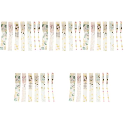 Operitacx 5 Sätze Geometrisches Washi Tape Diy Scrapbook Klebeband Pro Rolle Für Geschenkverpackung Und Kreative Dekoration Für Tagebuch Und Bastelprojekte 7 Rollen * 5 von Operitacx
