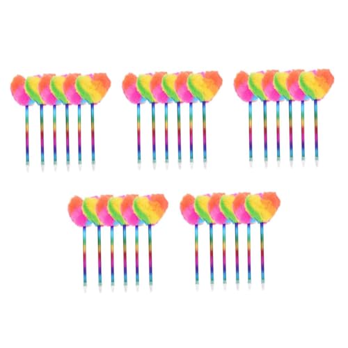 Operitacx 5 Sätze Liebes Kugelschreiber Herz Kugelschreiber Flauschiger Stift Party Kind Süße Pom Form Puff Stifte Rosa Stifte Klick Mehrfarbige Schrift Cartoon 6 Stück * 5 Operitacx 5 Sätze Liebes Kugelschreiber Herz Kugelschreiber Flauschiger Stift Party Kind Süße Pom Form Puff Stifte Rosa Stifte Klick Mehrfarbige Schrift Cartoon 6 Stück * 5 von Operitacx