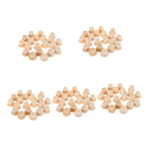 Operitacx 5 Sätze Marionettenhut Diy Holzfiguren Zubehör Holzfiguren Bastelbedarf Baseball Kappe Strohhut Peg Dolls Unvollendete Mütze Hut Aus Unbemalten Holzklammern 40 Stück * 5 von Operitacx