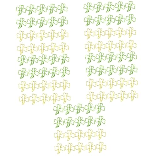 Operitacx 5 Sätze Niedliche Papierclips Dreiblättriges Kleeblatt Design Robuste Büroklammern Für Dokumente Notizen Fotos Und Lesezeichen Für Schule Und Büro 20 Stück * 5 von Operitacx