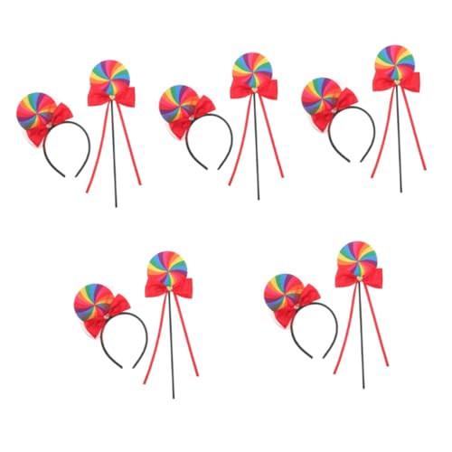 Operitacx 5 Sätze Rainbow Haarreif mit Handstock für Cosplay Accessoire Bunte Partydekoration für Kinderfeste und Karneval Langlebig und Bequem für Kreative Outfits Operitacx 5 Sätze Rainbow Haarreif mit Handstock für Cosplay Accessoire Bunte Partydekoration für Kinderfeste und Karneval Langlebig und Bequem für Kreative Outfits von Operitacx