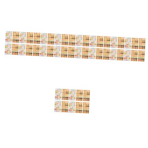 Operitacx 5 Sätze Reinforcement Sticker Für Lose Dekorative Klebeetiketten Für Notizen Selbstklebend Und Wiederablösbar Für Büro Schule Und Zuhause Designs Donut Geometrisch 1120 Stück * 5 von Operitacx