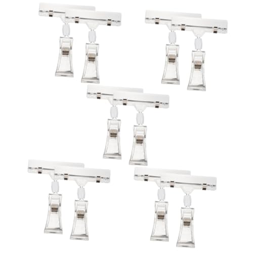 Operitacx 5 Sätze Rotierender Preisordner Doppelt Name Clips Für Preisetiketten Preisschild-clip Einseitig Preisanzeige-halterungsclip Warenpreisclip Fotoclip Transparent Plastik 2 Stück * 5 Operitacx 5 Sätze Rotierender Preisordner Doppelt Name Clips Für Preisetiketten Preisschild-clip Einseitig Preisanzeige-halterungsclip Warenpreisclip Fotoclip Transparent Plastik 2 Stück * 5 von Operitacx