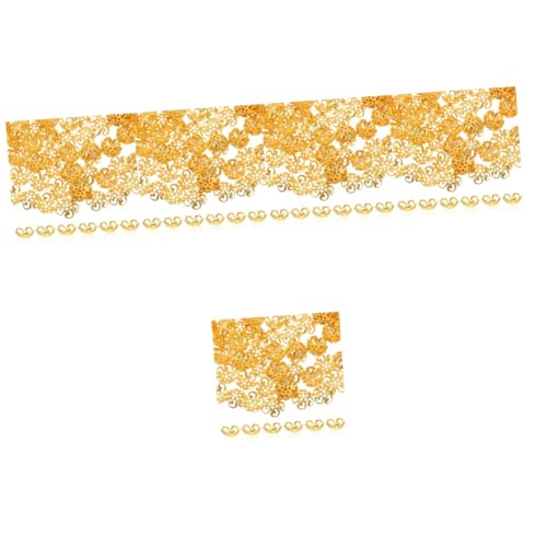 Operitacx 5 Sätze Spacer Beads Caps Metall Blütenperlen Für Armband Und Halskette Diy Schmuckzubehör Gold Geeignet Für Kreative Bastelprojekte 100 Stück * 5 von Operitacx