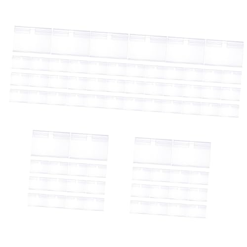 Operitacx 5 Sätze Transparente Preisschild Halter Für Regale Stabiler Etikettenhalter Für Supermärkte Und Geschäfte Für Preisschilder Werbung Und Displays 50 Stück * 5 von Operitacx