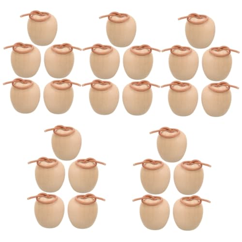 Operitacx 5 Sätze Unbemalte Diy Miniatur Dekoration Für Bastelzubehör Unlackierte Holzfrüchte Für Heimdekoration Und Kreative Projekte 5 Stück * 5 Operitacx 5 Sätze Unbemalte Diy Miniatur Dekoration Für Bastelzubehör Unlackierte Holzfrüchte Für Heimdekoration Und Kreative Projekte 5 Stück * 5 von Operitacx