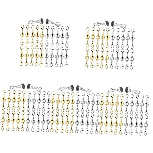Operitacx 5 Sätze Verbindungsschnalle Herstellung Rostfrei Verschlüsse Schwarz Halskette Armbänder Magnet Schließe Groß Gold Doppelt Schlüssel Schließungen Silber Klaue Kupfer 20 Stück * 5 Operitacx 5 Sätze Verbindungsschnalle Herstellung Rostfrei Verschlüsse Schwarz Halskette Armbänder Magnet Schließe Groß Gold Doppelt Schlüssel Schließungen Silber Klaue Kupfer 20 Stück * 5 von Operitacx