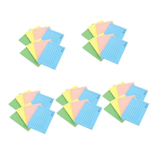 Operitacx 5 Stück 8 büromaterial office supplies bürogadges Memo-Aufkleber bürozubehör für Karteikarten-Notizaufkleber Pads Aufkleber beachten süße Notizaufkleber 80g fluoreszierendes Papier von Operitacx