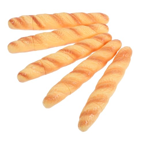 Operitacx 5 Stück Baguette Kugelschreiber Realistische Brot Designs für Schule und Büro Lustige Schreibutensilien mit Schwarzer Kreative Schreibtischdekoration von Operitacx