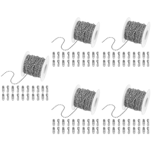 Operitacx 5 Stück Bead Chain für Schmuckherstellung und Eisen mit Verbindern für und Armbänder Vielseitig und Elegant für Diy Projekte Operitacx 5 Stück Bead Chain für Schmuckherstellung und Eisen mit Verbindern für und Armbänder Vielseitig und Elegant für Diy Projekte von Operitacx