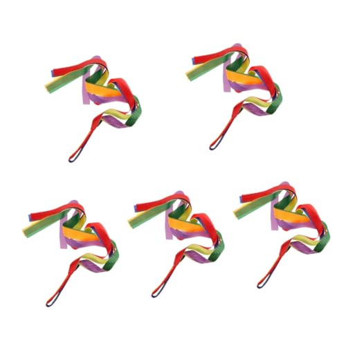 Operitacx 5 Stück Gymnastikband für Bunte Fitness Ribbons für Tanz und Gymnastikaufführungen Leicht und Beweglich für Orientalische Tänze und Training Operitacx 5 Stück Gymnastikband für Bunte Fitness Ribbons für Tanz und Gymnastikaufführungen Leicht und Beweglich für Orientalische Tänze und Training von Operitacx