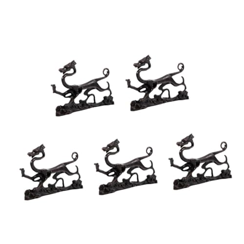 Operitacx 5 Stück Kalligraphie Pinselhalter Kupfer im Drachen Design Multifunktionale Ablage für Pinsel Stifte und Kleine Gegenstände für Chinesische Kalligraphie und Stilvolle Wohn und von Operitacx