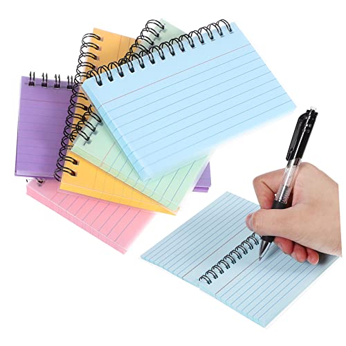 Operitacx 5 Stück Kreative Notizkarten Pack Liniert und Farbenfroh für Studiennotizen Memos und Inspiration Praktische Spiralgebundene Notizbücher Operitacx 5 Stück Kreative Notizkarten Pack Liniert und Farbenfroh für Studiennotizen Memos und Inspiration Praktische Spiralgebundene Notizbücher von Operitacx