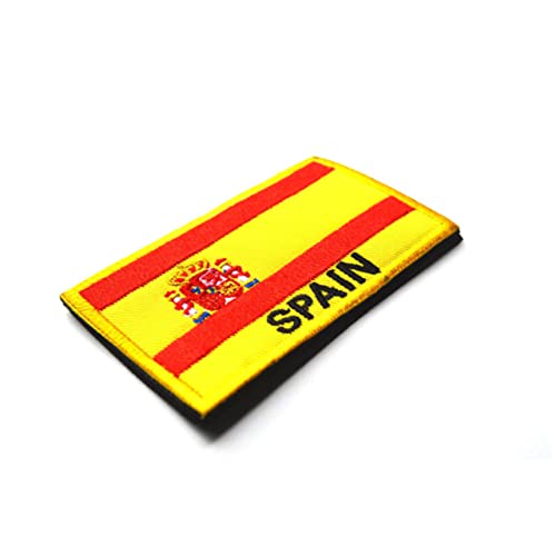 Operitacx 5 Stück Nationalflaggen Patch Bestickte Sportabzeichen mit für Armbänder und Kleidung Griechenland Spanien Italien Frankreich von Operitacx