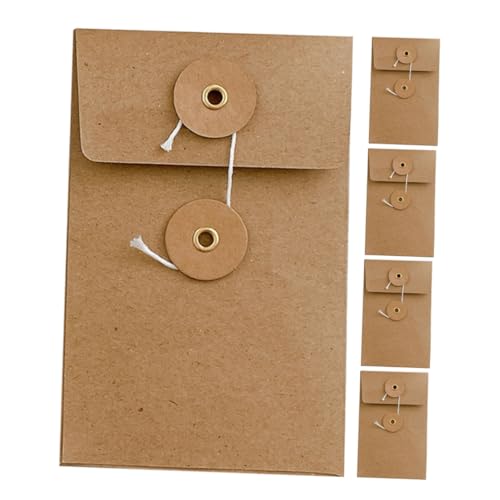 Operitacx 5 Stück Rechnungen Umschläge Dokumentumschläge Ordner für Aktenumschläge Vintage-Umschläge für Dokumente quadratische kleine Umschläge Kraftpapier Brown Operitacx 5 Stück Rechnungen Umschläge Dokumentumschläge Ordner für Aktenumschläge Vintage-Umschläge für Dokumente quadratische kleine Umschläge Kraftpapier Brown von Operitacx