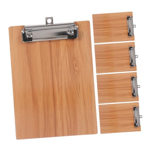 Operitacx 5 Stück Teiliges Klemmbrett aus Holz mit Aufhängemöglichkeit für Büro Schule und Meetings Unterstützt Notizen und Dokumentenmanagement Langlebig und Vielseitig Einsetzbar Operitacx 5 Stück Teiliges Klemmbrett aus Holz mit Aufhängemöglichkeit für Büro Schule und Meetings Unterstützt Notizen und Dokumentenmanagement Langlebig und Vielseitig Einsetzbar von Operitacx