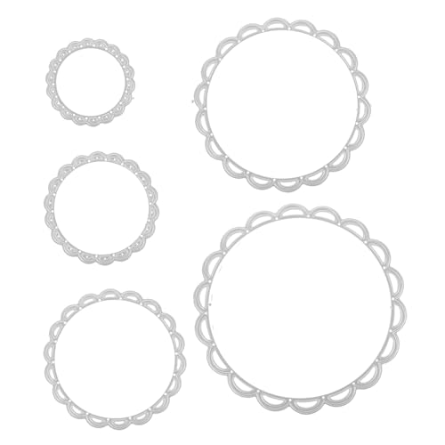 Operitacx 5 Stück Teiliges Metall Stanzformen aus Robustem Kohlenstoffstahl Präzise DIY Schneide Schablonen für Scrapbooking Kartengestaltung und Albumdekoration Langlebig und Einfach zu von Operitacx