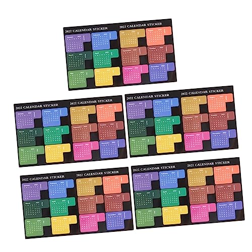 Operitacx 5 Stück Teiliges Monatsindex Aufkleber Selbstklebende Notizbuch Sticker in Verschiedenen Farben Praktische Kalender Planer Etiketten zur Organisation und Schnellen Orientierung im Operitacx 5 Stück Teiliges Monatsindex Aufkleber Selbstklebende Notizbuch Sticker in Verschiedenen Farben Praktische Kalender Planer Etiketten zur Organisation und Schnellen Orientierung im von Operitacx