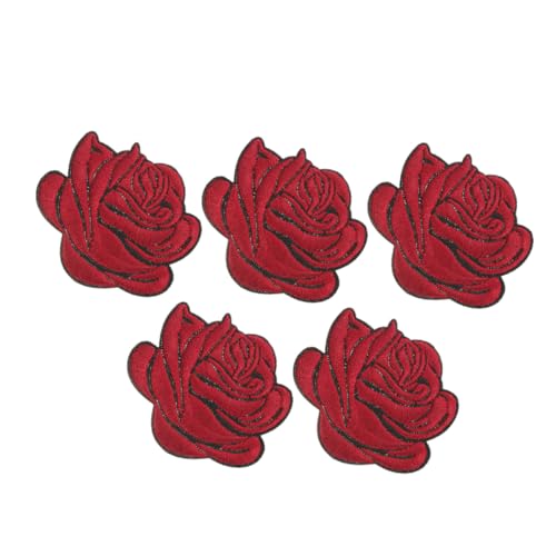 Operitacx 5 Stück Teiliges Rosen Bestickung Aufnäher Applikationen für Kleidung Taschen Jacken Jeans und Mehr Einfache Anwendung Schnell Repariert Vielseitige Nutzung Operitacx 5 Stück Teiliges Rosen Bestickung Aufnäher Applikationen für Kleidung Taschen Jacken Jeans und Mehr Einfache Anwendung Schnell Repariert Vielseitige Nutzung von Operitacx