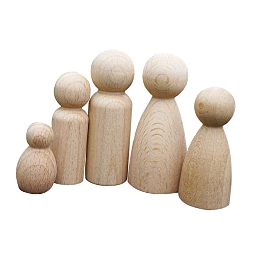 Operitacx 5 Stück Teiliges Set DIY Holzpuppen Unvollendete Holzfiguren für Malen und Basteln für Mädchen Sowie und Jungen Kleine Puppen für Fantasievolles Operitacx 5 Stück Teiliges Set DIY Holzpuppen Unvollendete Holzfiguren für Malen und Basteln für Mädchen Sowie und Jungen Kleine Puppen für Fantasievolles von Operitacx