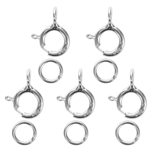 Operitacx 5 Stück Teiliges Sterling Silber Federringe Verschlüsse für und Armbänder für Diy Schmuckherstellung und Kreative Projekte Langlebig und Vielseitig Einsetzbar von Operitacx