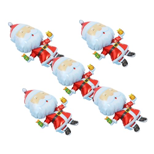 Operitacx 5 Stück Teiliges Weihnachtsmann Folienballon Langlebige Aluminiumfolie Kompakt und Tragbar Vielseitige Weihnachtsdeko für Party Baum und Fotos Praktische und Familienaccessoires Operitacx 5 Stück Teiliges Weihnachtsmann Folienballon Langlebige Aluminiumfolie Kompakt und Tragbar Vielseitige Weihnachtsdeko für Party Baum und Fotos Praktische und Familienaccessoires von Operitacx