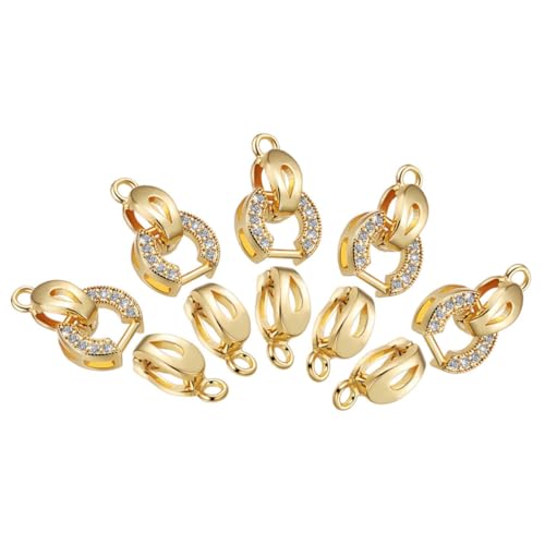 Operitacx 5 Stück Zircon Faltschließe für Armband Halskette Diy Schmuck Verschlüsse Kreative Bastelideen für Schmuckstücke Operitacx 5 Stück Zircon Faltschließe für Armband Halskette Diy Schmuck Verschlüsse Kreative Bastelideen für Schmuckstücke von Operitacx