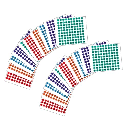 Operitacx 50 Blatt Selbstklebende Nummernaufkleber für Organisation Farbige Runde Aufkleber für Büro Klassenzimmer und Diy Projekte Leicht Ablösbar ohne Rückstände Operitacx 50 Blatt Selbstklebende Nummernaufkleber für Organisation Farbige Runde Aufkleber für Büro Klassenzimmer und Diy Projekte Leicht Ablösbar ohne Rückstände von Operitacx
