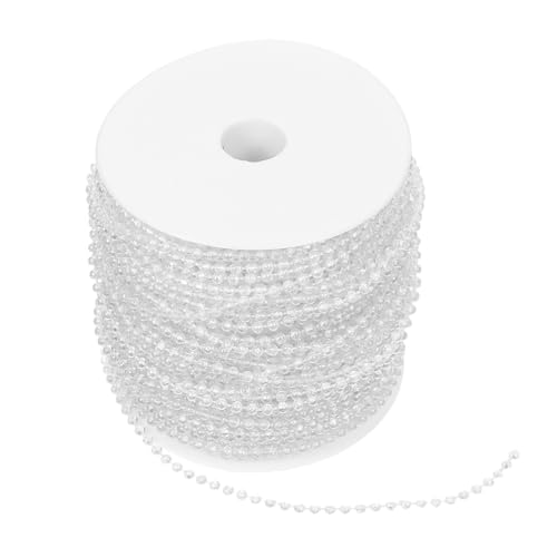 Operitacx 50 Fuß Perlenbandschnur, 3 Mm Kunstperlenkettengirlande für Hochzeitsdekorationen, Blumenarrangements, Weihnachtsbaumschmuck Operitacx 50 Fuß Perlenbandschnur, 3 Mm Kunstperlenkettengirlande für Hochzeitsdekorationen, Blumenarrangements, Weihnachtsbaumschmuck von Operitacx