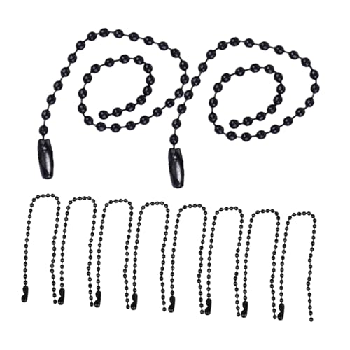 Operitacx 50 Stück Bunte Kugelkette Eisen Bedruckte Etikettenkette für Dekoration Schwarz für Diy Schmuck Bastelprojekte und Operitacx 50 Stück Bunte Kugelkette Eisen Bedruckte Etikettenkette für Dekoration Schwarz für Diy Schmuck Bastelprojekte und von Operitacx