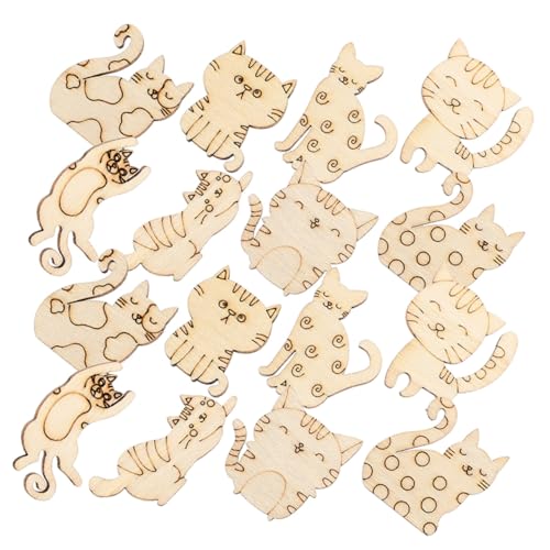 Operitacx 50 Stück Holz Katzen Ausschnitte DIY Holzscheiben Basteln Kleine Glatte Holzstücke Sicher und Langlebig für Kreative Kinderhandarbeiten und Wohnraumdekoration Operitacx 50 Stück Holz Katzen Ausschnitte DIY Holzscheiben Basteln Kleine Glatte Holzstücke Sicher und Langlebig für Kreative Kinderhandarbeiten und Wohnraumdekoration von Operitacx