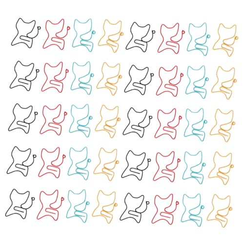 Operitacx 50 Stück Katzen Büroklammern aus Metall Bunte Katzenform Clips Kreative Tier Design Lesezeichen Stabile und Langlebige Büroklammern für Schule Büro und Zufällige Zufällige Farbe Operitacx 50 Stück Katzen Büroklammern aus Metall Bunte Katzenform Clips Kreative Tier Design Lesezeichen Stabile und Langlebige Büroklammern für Schule Büro und Zufällige Zufällige Farbe von Operitacx