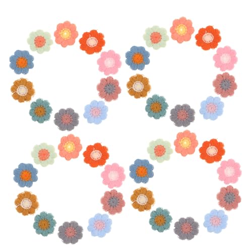 Operitacx 50 Stück Kleine Blumenstickerei Patches für Kleidung Taschen und Schuhe Diy Dekoration Langlebig und Einfach zu Nähen für Kreative Projekte und Reparaturen von Operitacx