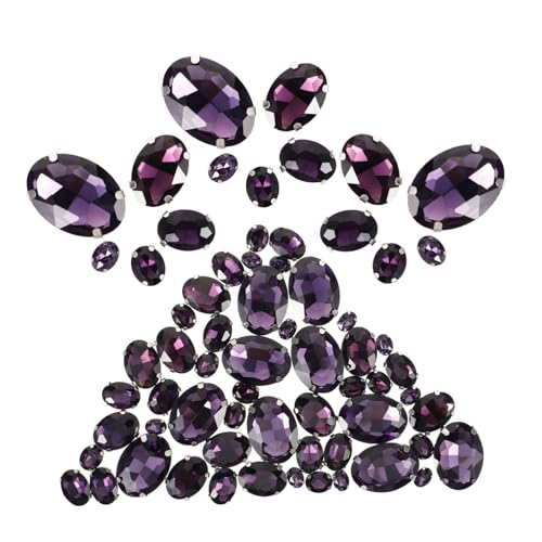 Operitacx 50 Stück Kleine Glas Strasssteine zum Aufnähen Leichte DIY Dekorationen Tiefviolette Claw Rhinestones für Handnähen Schmucksteine für Kleidung Taschen und Bastelarbeiten Operitacx 50 Stück Kleine Glas Strasssteine zum Aufnähen Leichte DIY Dekorationen Tiefviolette Claw Rhinestones für Handnähen Schmucksteine für Kleidung Taschen und Bastelarbeiten von Operitacx