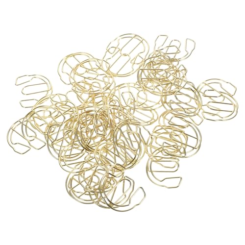 Operitacx 50 Stück Kopfhörer Förmige Büroklammern Kreative Kleine Papierclips für Notizen Einladungen und Scrapbooking für Büro und Schule Goldene Metall Design Operitacx 50 Stück Kopfhörer Förmige Büroklammern Kreative Kleine Papierclips für Notizen Einladungen und Scrapbooking für Büro und Schule Goldene Metall Design von Operitacx