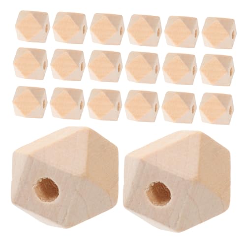 Operitacx 50 Stück Natürliche Holzperlen Achteckige Geometrische Bastelperlen aus Unbehandeltem Holz Lose Abstandshalter für DIY Schmuck Armbänder Halsketten und Farmhouse Dekoration Operitacx 50 Stück Natürliche Holzperlen Achteckige Geometrische Bastelperlen aus Unbehandeltem Holz Lose Abstandshalter für DIY Schmuck Armbänder Halsketten und Farmhouse Dekoration von Operitacx