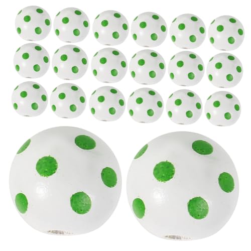 Operitacx 50 Stück Runde Holzperlen mit Grünem Kleeblatt Rustikale Diy Bastelperlen für Schmuckherstellung Wohnraumdekoration und Saint Patricks Day Party Langlebige Holzkugeln für Kreative Operitacx 50 Stück Runde Holzperlen mit Grünem Kleeblatt Rustikale Diy Bastelperlen für Schmuckherstellung Wohnraumdekoration und Saint Patricks Day Party Langlebige Holzkugeln für Kreative von Operitacx
